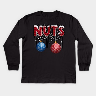 Chest Nuts Christmas Matching Couple Chestnuts Kids Long Sleeve T-Shirt